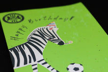 Load image into Gallery viewer, Zebra birthday card